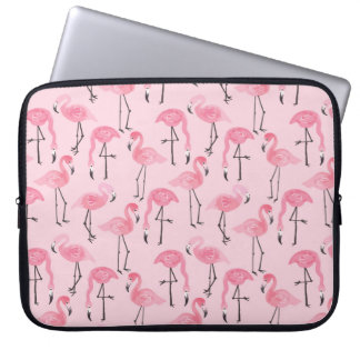 Capa Para Notebook Coletor de flamingo rosa, padrão de verão tropical