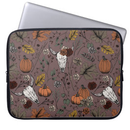 Capa Para Notebook Colheita de Púrpura Ocidental e crânio de Vaca