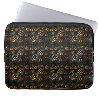Capa Para Notebook Colheita Escura de Outono – Abóboras, Trigo Girass