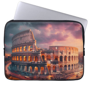 Capa Para Notebook Coliseu Roma Itália Viagem Vintage