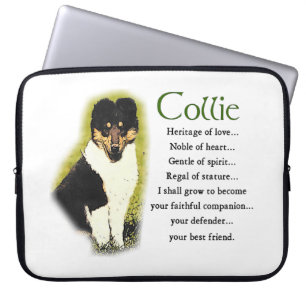 Capa Para Notebook Collie Puppy de três cores