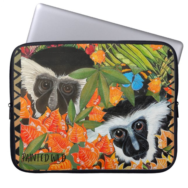 Capa Para Notebook Colobus Friends (Frente)