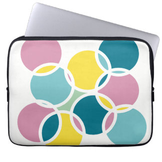 Capa Para Notebook Colorful Circle Design – Fun Geometric Print