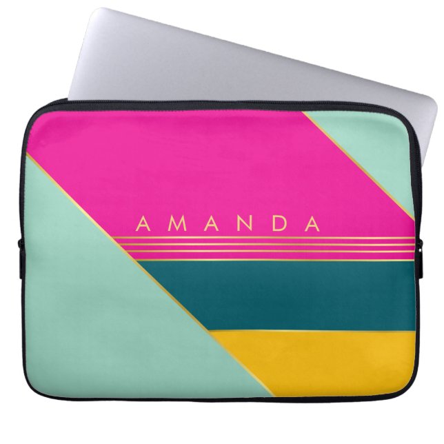 Capa Para Notebook Colorful Funky Stylish Chic Trendy  (Frente)