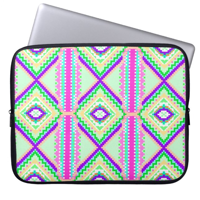 Capa Para Notebook Colorful Geometric Boho Pattern (Frente)