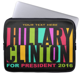Capa Para Notebook Colorful Hillary Clinton 2016 bolsa de laptop