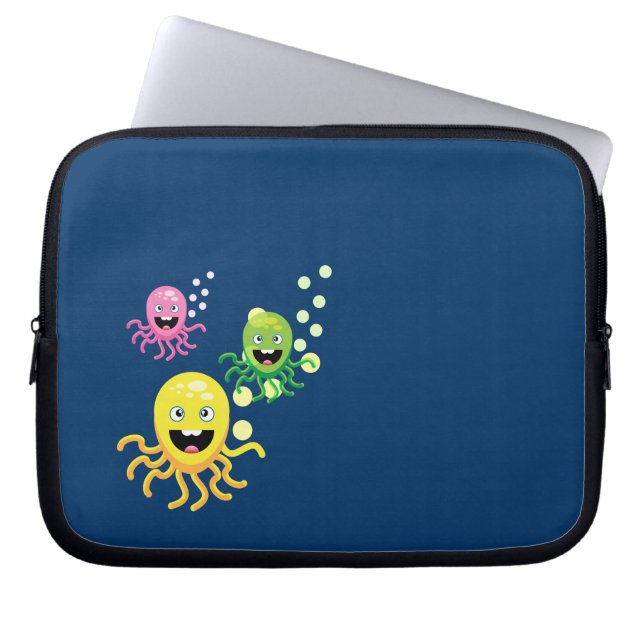 Capa Para Notebook Colorida polvos engraçados (Frente)