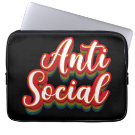 Capa Para Notebook Colorido Anti-Social