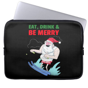 Capa Para Notebook Coma, Beba e Seja Feliz Natal