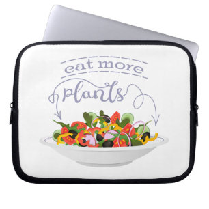 Capa Para Notebook Coma mais plantas com cartazes de motivação de sal