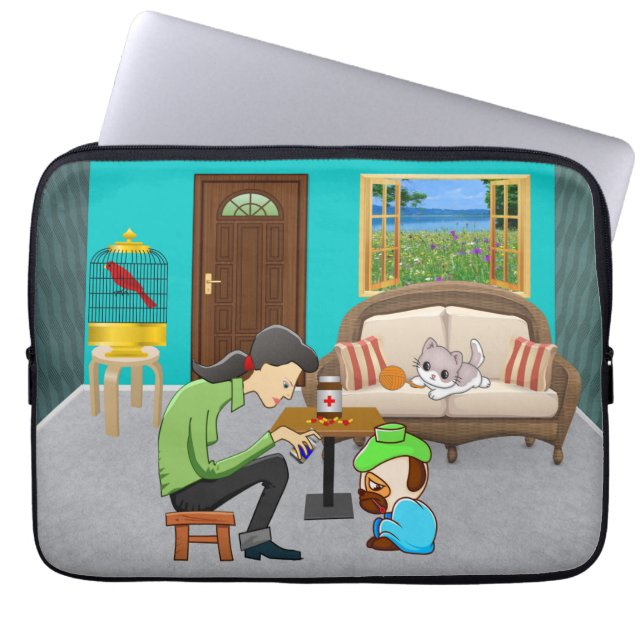 Capa Para Notebook ComfyPaws (Frente)