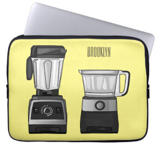 Capa Para Notebook Comida e ilustração do desenho do blender