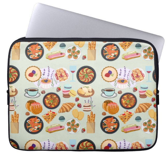 Capa Para Notebook Comida francesa (Frente)