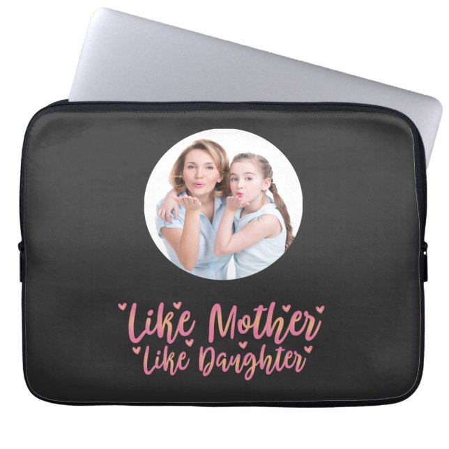 Capa Para Notebook Como Mãe Como Filha, Presente Personalizado Da Mãe (Frente)