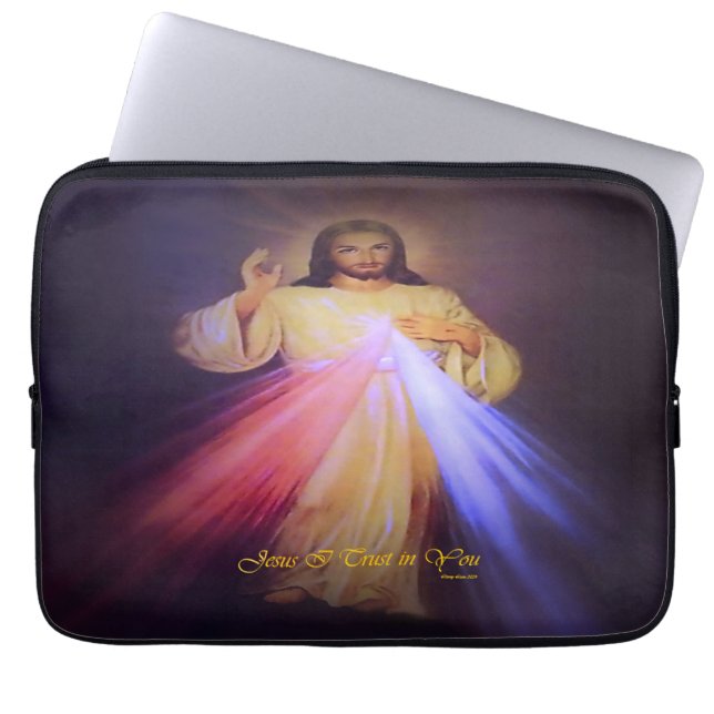 Capa Para Notebook Compaixão divino Dourado (Frente)