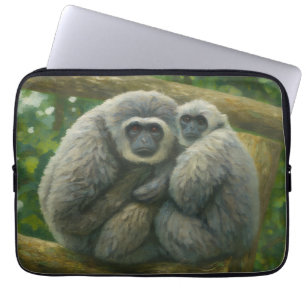 Capa Para Notebook Companheiros Gibbons - Retrato Emocional de Vida S