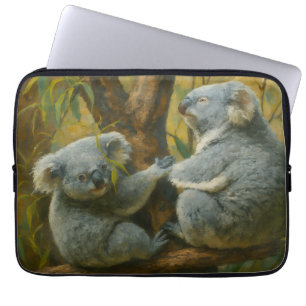 Capa Para Notebook Companheiros Koala - Par Real da Vida Selvagem