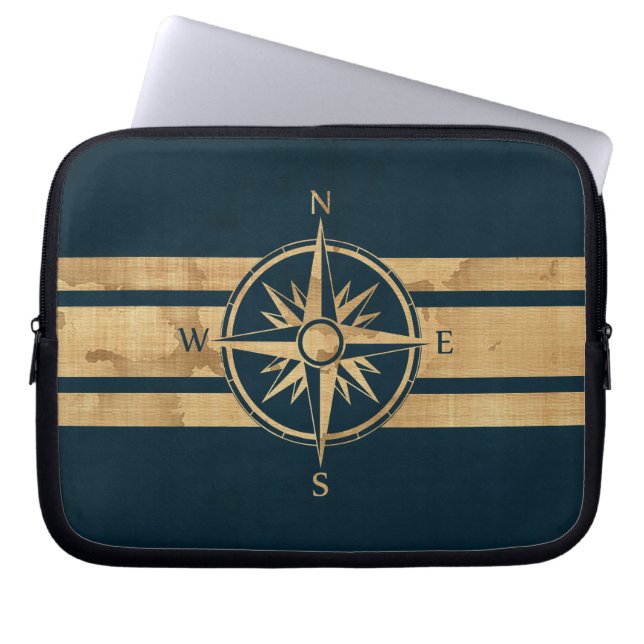 Capa Para Notebook Compass do Explorador Náutico (Frente)