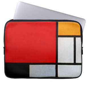 Capa Para Notebook Composição com Grande Plano Vermelho