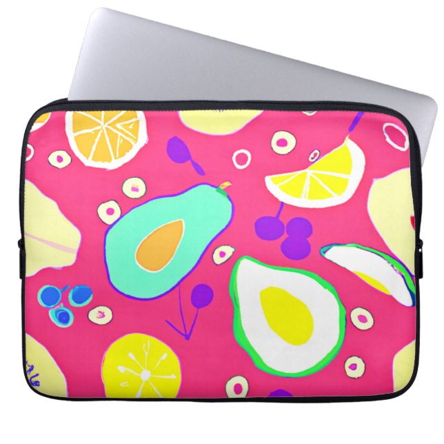 Capa Para Notebook Comprar na moda Frutas Tropicais Padrões Art. (Frente)
