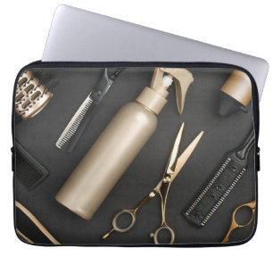 Capa Para Notebook Compro de Barber Minimalista de Tesoura Cuta Styli