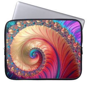 Capa Para Notebook Computador abstrato gerou design Fractal. Um fraqu