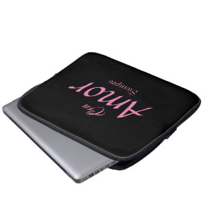 Capa Para Notebook Con Amor, Siempre Eletrônicos Bag