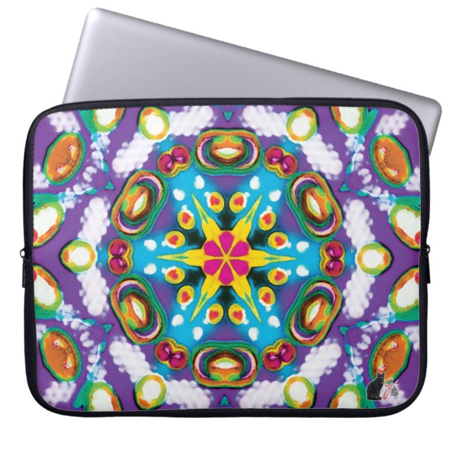 Capa Para Notebook Confeção Kaleidoscópio para Notebook 15" (Frente)