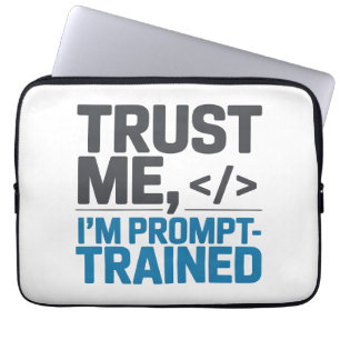 Capa Para Notebook Confie em Mim Sou Citação de IA Treinada por Promp