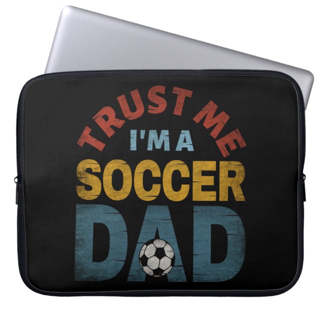 CAPA PARA NOTEBOOK CONFIE EM MIM, SOU UM PAI DE FUTEBOL (Frente)