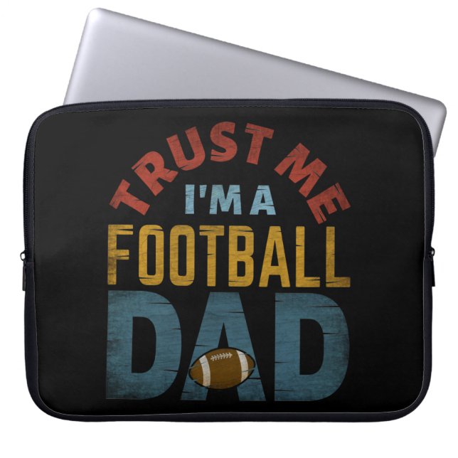 CAPA PARA NOTEBOOK CONFIE EM MIM, SOU UM PAI DE JOGADOR DE FUTEBOL AM (Frente)