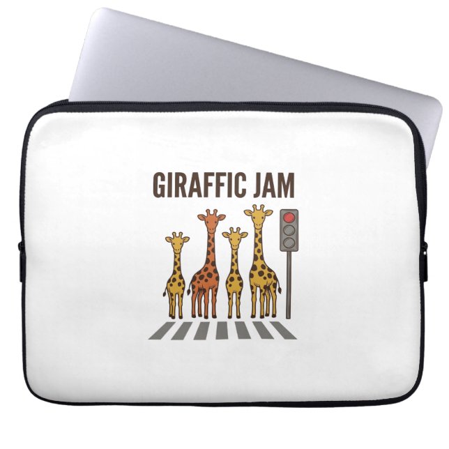 Capa Para Notebook Congestionamento Giraffico Cruzamento de Girafa Di (Frente)