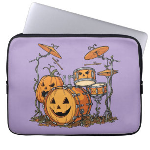 Capa Para Notebook Conjunto de Tambores de Abóbora de Halloween