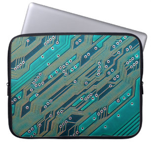 Capa Para Notebook Conselho de circuito eletrônico fechar fundo, jato