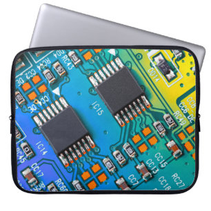 Capa Para Notebook Conselho de circuito eletrônico fechar fundo, jato