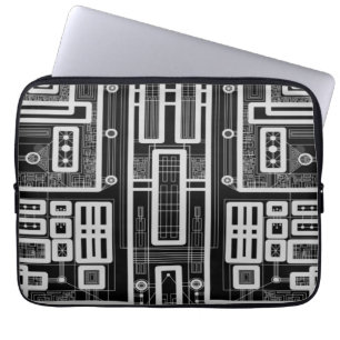 Capa Para Notebook Conselho de Circuito Geométrico