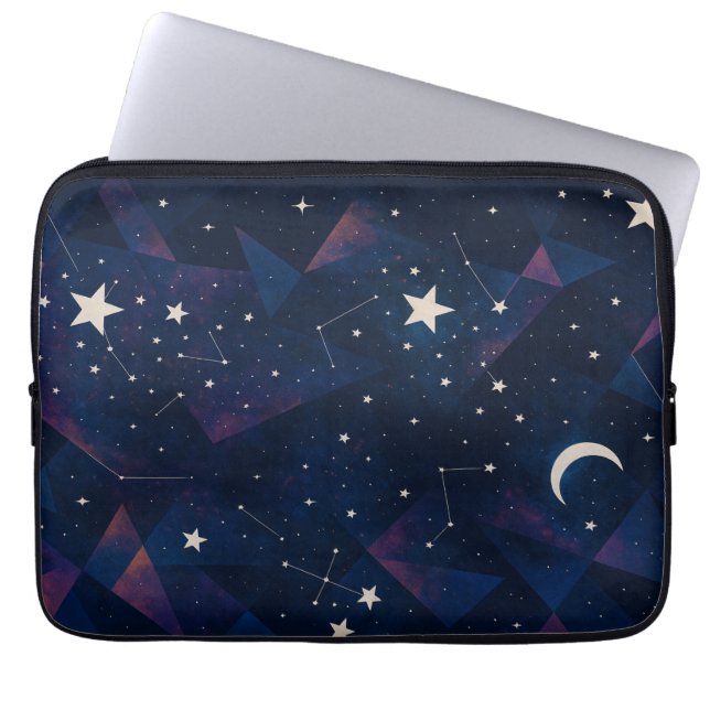 Capa Para Notebook Constelação de Starry Sky - Padrão noturno celesti (Frente)