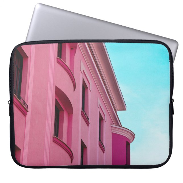 CAPA PARA NOTEBOOK CONSTRUÇÃO DE CONCRETO DE PINK (Frente)