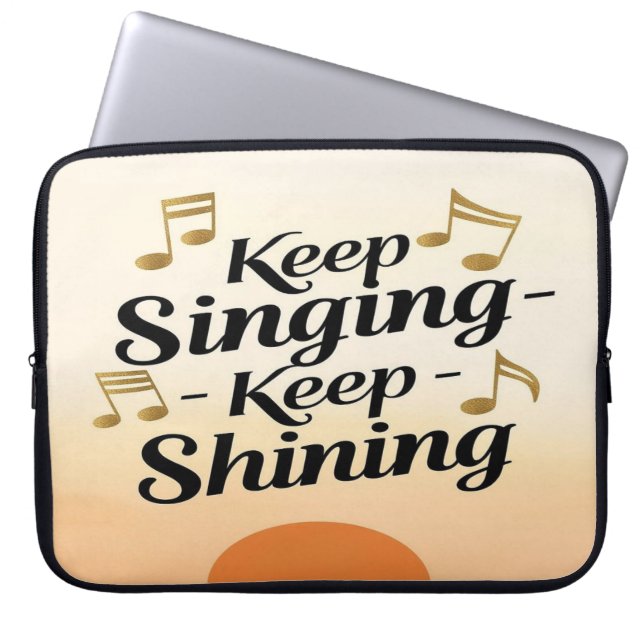 Capa Para Notebook Continue Cantando Continue Brilhando (Frente)
