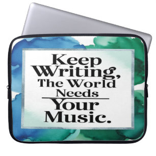 Capa Para Notebook Continue Escrevendo O Mundo Precisa Da Sua Música