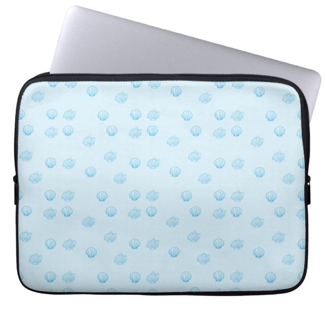 Capa Para Notebook Contorno de vieiras Minimalismo (Frente)
