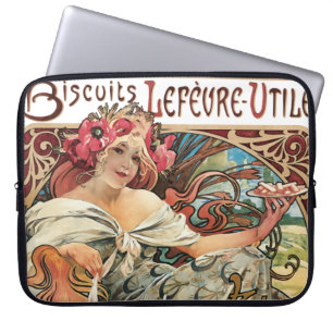 Capa Para Notebook Cookie Advertisement Alphonse Mucha Art Nouveau