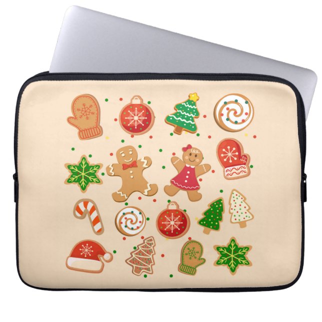 Capa Para Notebook Cookies de Natal (Frente)