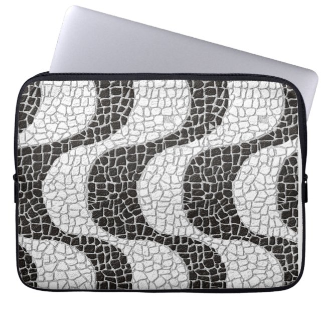 Capa Para Notebook Copacabana Sidewalk Brazilian pattern (Frente)