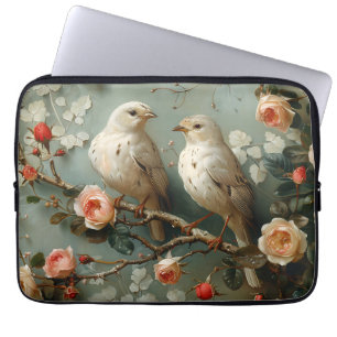Capa Para Notebook Coquette Birds Floral