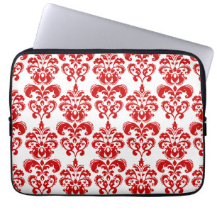 Capa Para Notebook Cor damasco branca vermelha feminino 2 do vintage