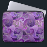 Capa Para Notebook Cor damasco de Paisley Roxo<br><div class="desc">Bela exótica,  esta design apresenta uma cor damasco paisada em tons ricos de roxo.</div>