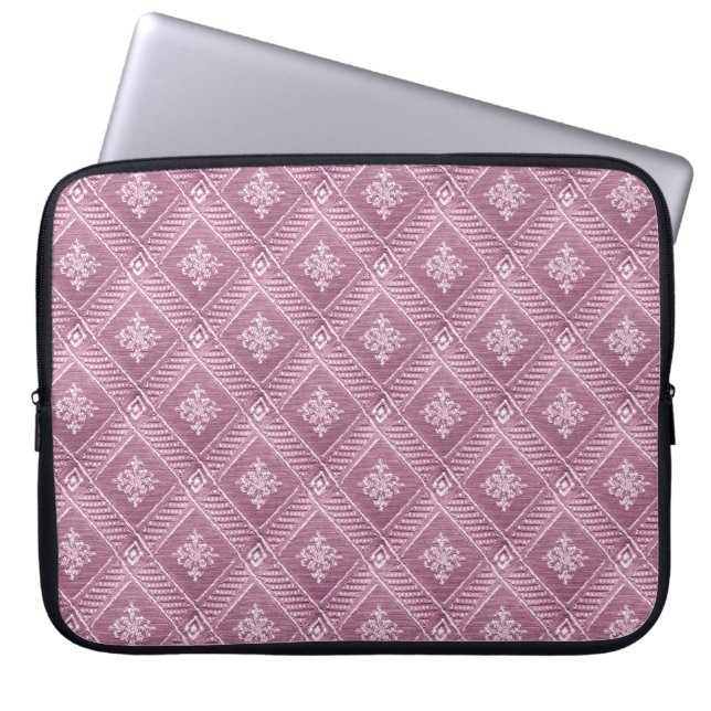 Capa Para Notebook Cor damasco Rosa Girassol (Frente)