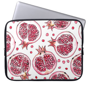 Capa Para Notebook Cor de água de romã e padrão de tinta