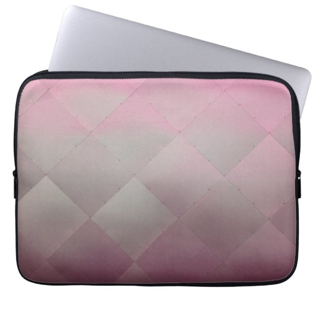 Capa Para Notebook Cor-de-rosa-metal brilhante moderno e controlado (Frente)